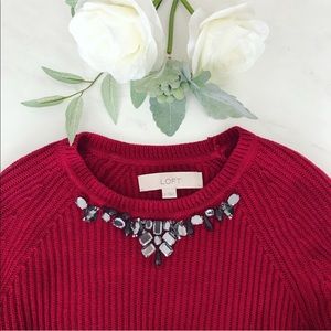 Beautiful Embellished Loft Sweater